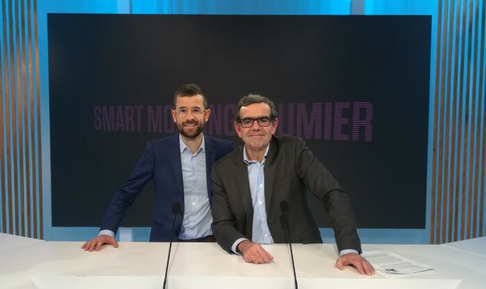 Seyos sur le plateau de B SMART